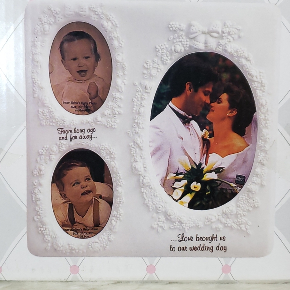 White lace and promises Wedding frame